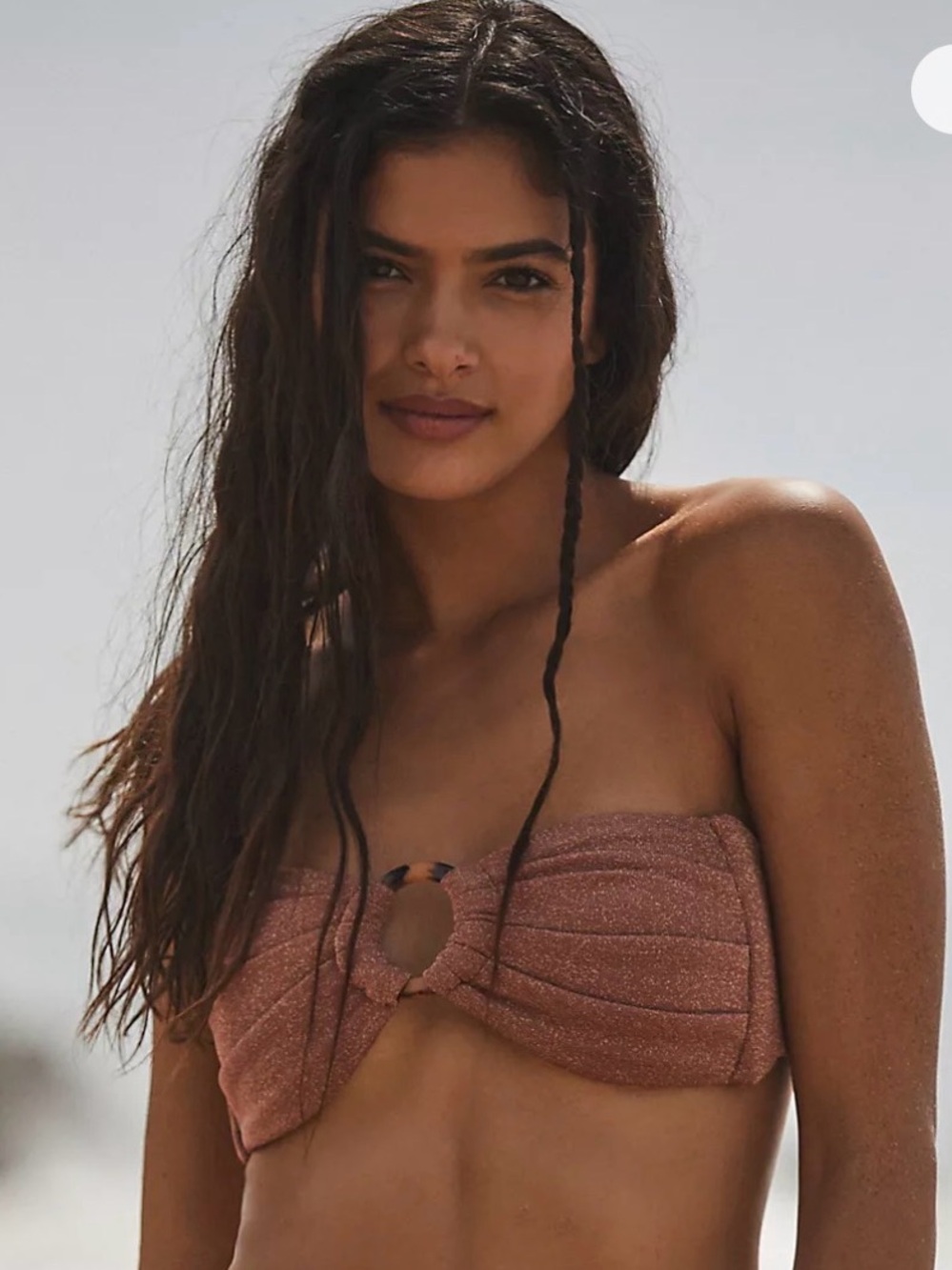 Montce Sparkle Tori Bandeau Bikini Top (top only)